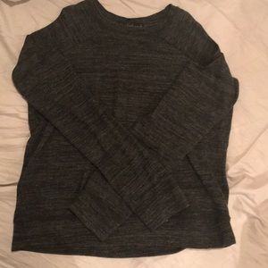 Black grey Derek Heart long sleeve shoulder cutout